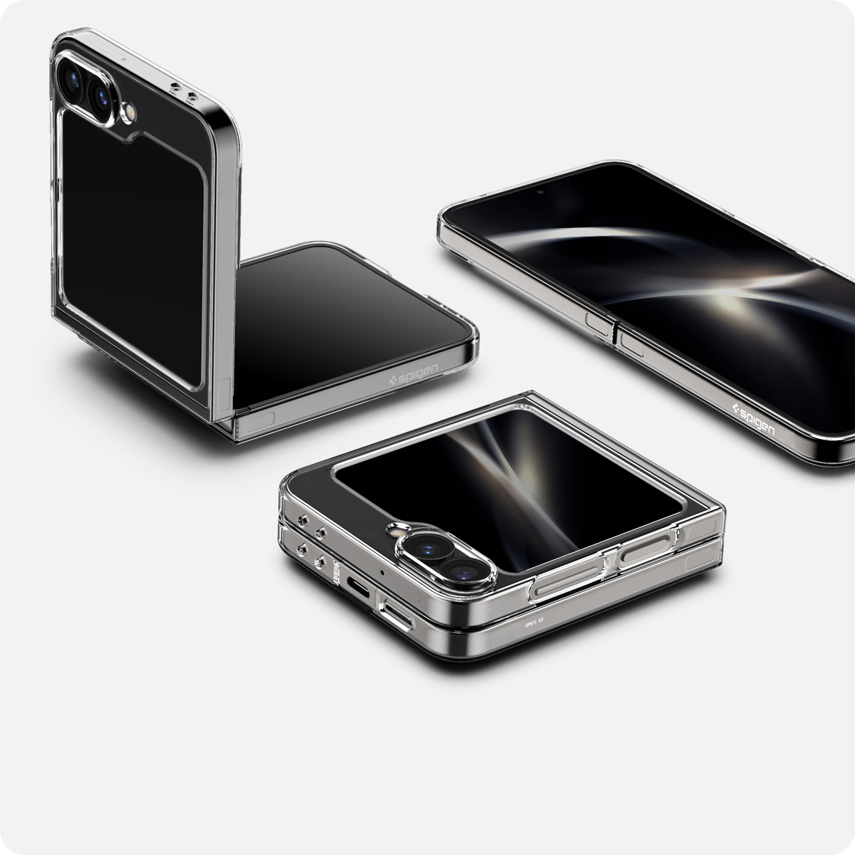 Etui Spigen Air Skin do Galaxy Z Flip6, przezroczysto-szare (Zero One)
